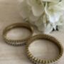 Indian Gold Plated Kundan Antique Bangles Two.Eight, thumbnail 8 of 8