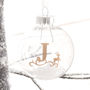 Personalised Christmas Tree Bauble With Initial, thumbnail 1 of 5