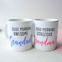 Personalised Grandma And Grandad Pair Of Mugs, thumbnail 1 of 4