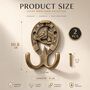 Vintage Brass Horse Wall Hooks Set Of Two, thumbnail 4 of 7