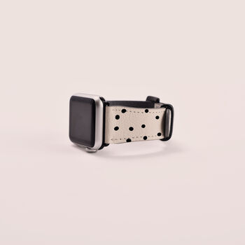 Polka Dots Vegan Leather Apple Watch Band, 6 of 6