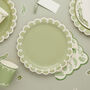 Botanical Party Sage Green Party Plates X Eight, thumbnail 1 of 3
