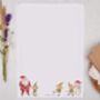 A4 Letter Writing Paper With Christmas Santa And Elf, thumbnail 3 of 6