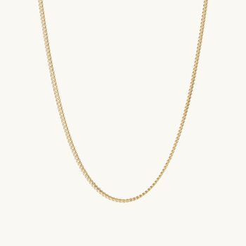 Curb Chain In Silver Or 18ct Gold Vermeil Plating, 4 of 5