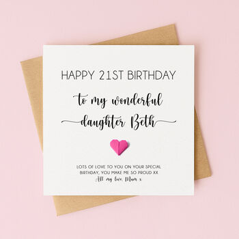 Personalised Birthday Card For Daughter, 3 of 6