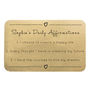 Personalised Daily Affirmations Wallet Keepsake Card, thumbnail 12 of 12