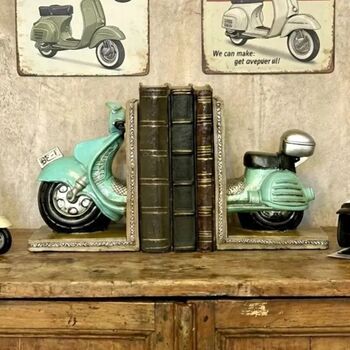 Vintage Scooter Bookends, 3 of 7