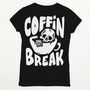 Coffin Break Women's Halloween T Shirt, thumbnail 10 of 10