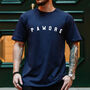 Mens Navy Or Charcoal Pawdre T Shirt, thumbnail 2 of 6