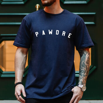Mens Navy Or Charcoal Pawdre T Shirt, 2 of 6