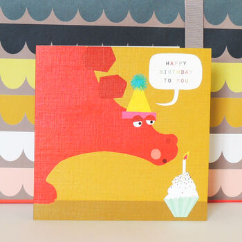 Stegosaurus Happy Birthday Card, 4 of 5