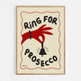 Ring For Prosecco Print Three Colour Options, thumbnail 8 of 11