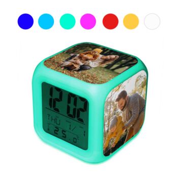 Personalised Photo Digital Alarm Clock, 2 of 3