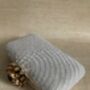 White Pearl Handcrafted Rectangular Clutch Bag, thumbnail 2 of 10