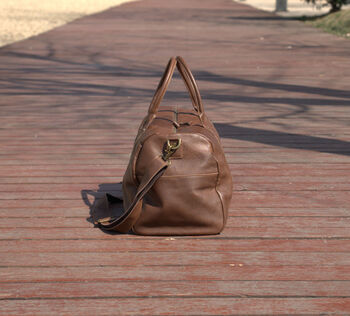 Genuine Leather Duffle, 5 of 12