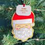 Personalised Beaded Santa Christmas Decoration, thumbnail 1 of 3