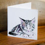 Inky Kitten Blank Greeting Card, thumbnail 4 of 4