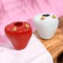 White Or Red Strawberry Vase With Gold Butterflies, thumbnail 5 of 6