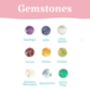 Gemstone Star Drop Earrings, thumbnail 5 of 8