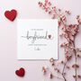 Personalised Modern Valentine's Day Card For Husband, Boyfriend Or Fiancé, thumbnail 5 of 5