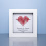 Personalised Valentine’s Day Gift – Heartbeat Love Small Frame, thumbnail 1 of 5