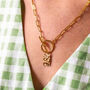 Chunky T Bar Zodiac Star Sign Necklace, thumbnail 1 of 12
