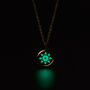 Turquoise Solis Mint Green Glowing Pendant Necklace With Uv Keyring Torch, thumbnail 6 of 12