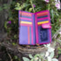 Purple And Multicolour Womans Leather Purse Wallet Rfid, thumbnail 5 of 12