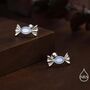 Sterling Silver Cz Candy Stud Earrings Three Cz Colours, thumbnail 6 of 12