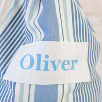 Personalised Children's Baking Set In A Striped Bag, 5 of 12