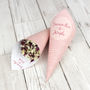 Stripes Personalised Wedding Cones With Confetti, thumbnail 4 of 8