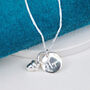 Sterling Silver Acorn And Disc Charm Necklace, thumbnail 2 of 7