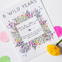 10 'Wild Years' Wildflower Seed Packet Party Favours, thumbnail 2 of 8