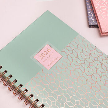 2026 Diary Matilda Myres A5 Week In View Wiro Personalised, 6 of 12