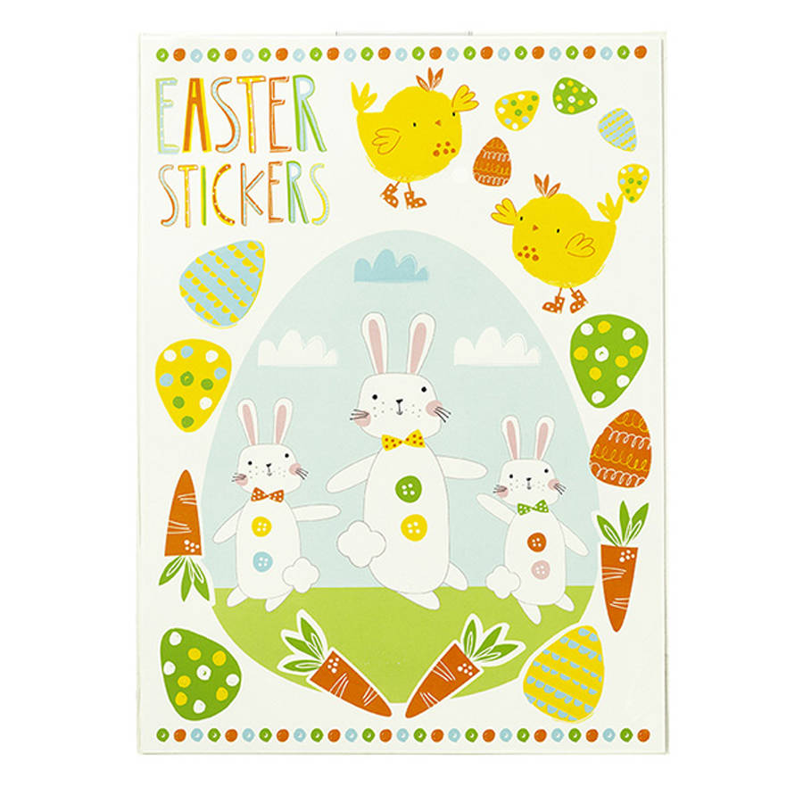 easter themed stickers by postbox party