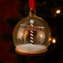 Let It Snow Christmas Bauble | North Pole | Fake Snow | Christmas Keepsake | Christmas Sign | Glass Tree Decoration Ornament | Gift Boxed, thumbnail 1 of 4