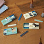 Set Of Four Matchbox Nail Files Tog Dog Illustration, thumbnail 1 of 4