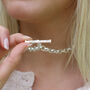 Personalised Silver Or 18ct Gold Plated T Bar Necklace, thumbnail 1 of 4