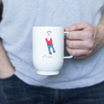 Daddy's Coffee Travel Mug With Childs Drawing, 6 of 7