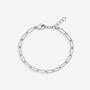 Gold Or Silver Women's Dainty Link Chain Bracelet, thumbnail 3 of 5