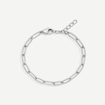 Gold Or Silver Women's Dainty Link Chain Bracelet, 3 of 5