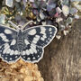 Marbled White Butterfly Wooden Christmas Decoration, thumbnail 2 of 4