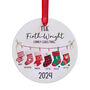 Personalised Family Stocking Christmas Bauble, thumbnail 6 of 6