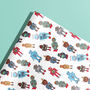 Vintage Toy Robot Wrapping Paper, Gift Wrap, thumbnail 4 of 5