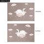 Swan And Clouds Fabric Wall Sticker, thumbnail 4 of 6