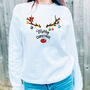 Reindeer Antler With Ornaments Christmas Jumper, thumbnail 9 of 10