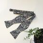 Self Tie Bow Tie In Black William Morris, thumbnail 2 of 5