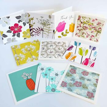 Luxury Box Set Of 20 Floral Greeting Cards, 2 of 3