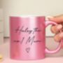 Personalised Pink Glitter Mug, thumbnail 1 of 5