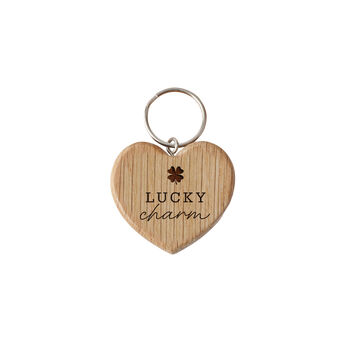 Oak Heart Keyring 'Lucky Charm' | Keys | Key Accessory, 2 of 2
